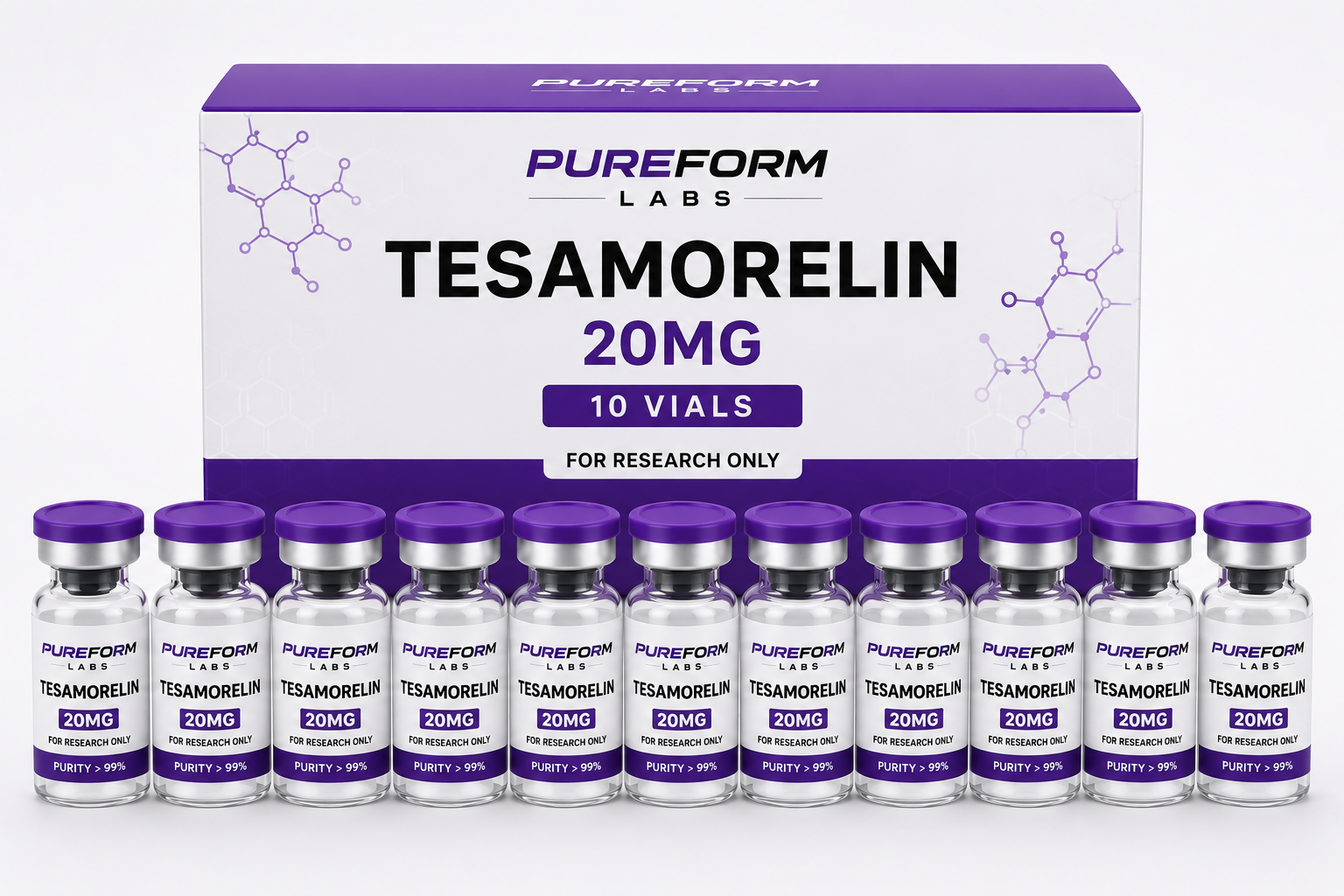 Tesamorelin 20mg – 10 Vials