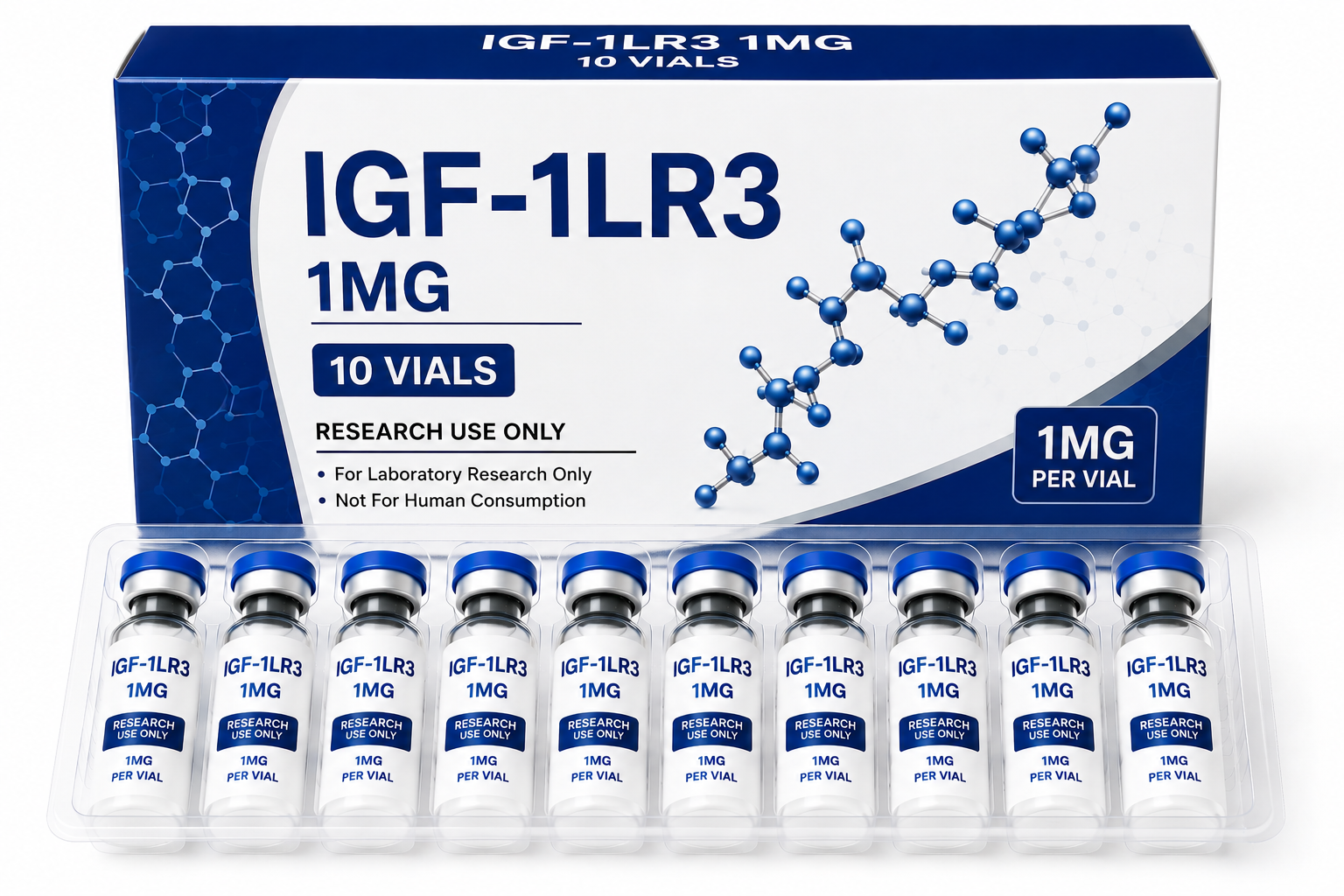 IGF-1LR3 1MG 10 Vials