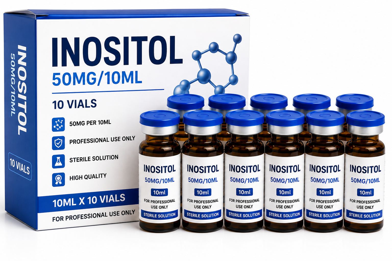 Inositol 50mg 10ml 10 Vials