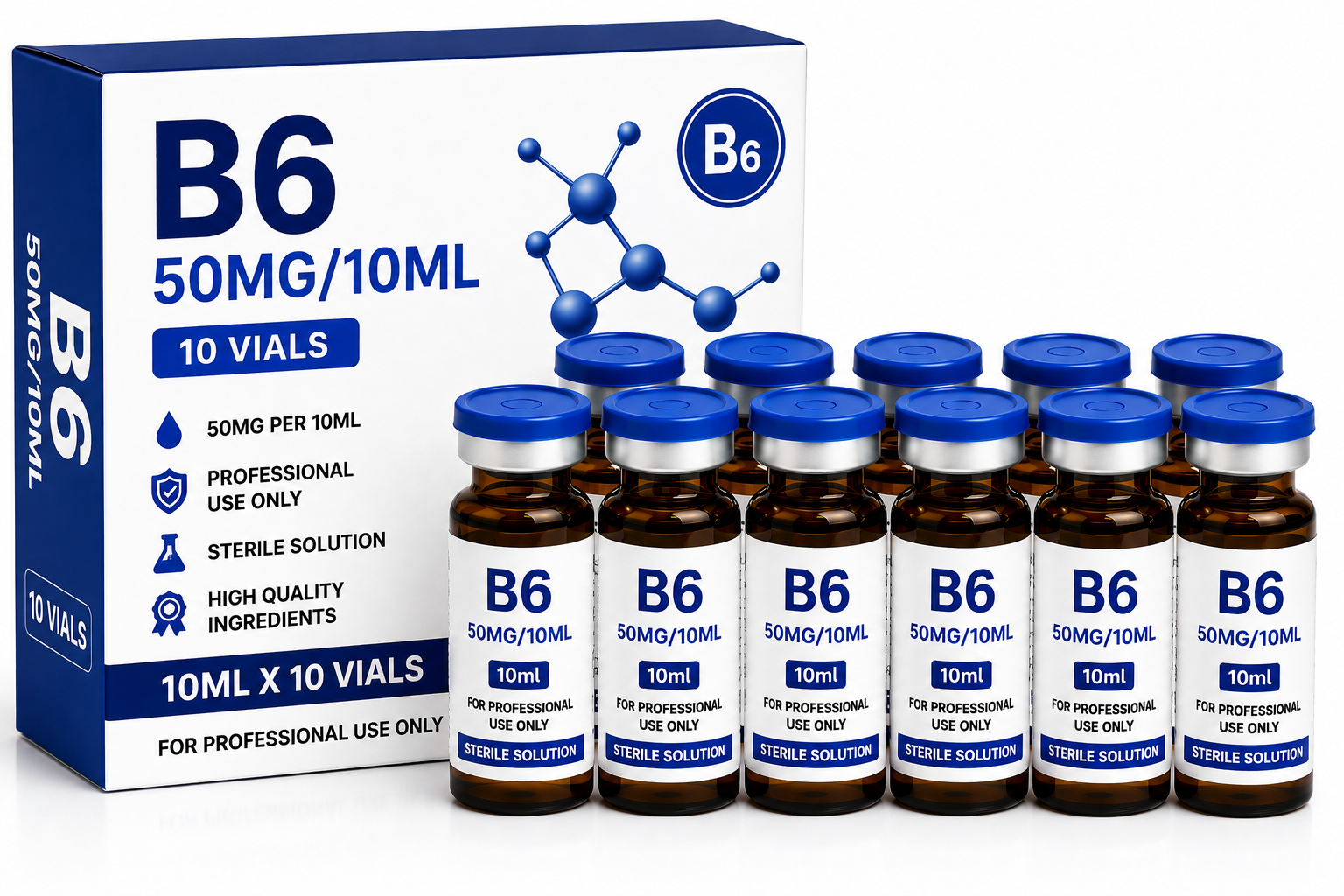 B6 50mg 10ml 10 Vials
