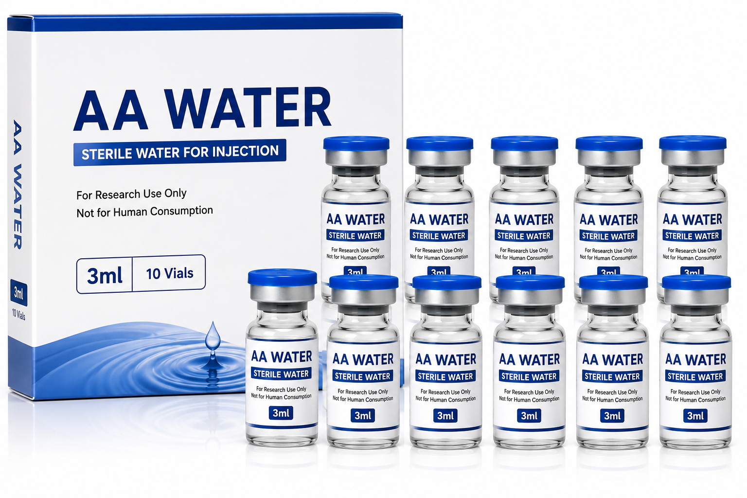 AA Water 10ml – 10 Vials