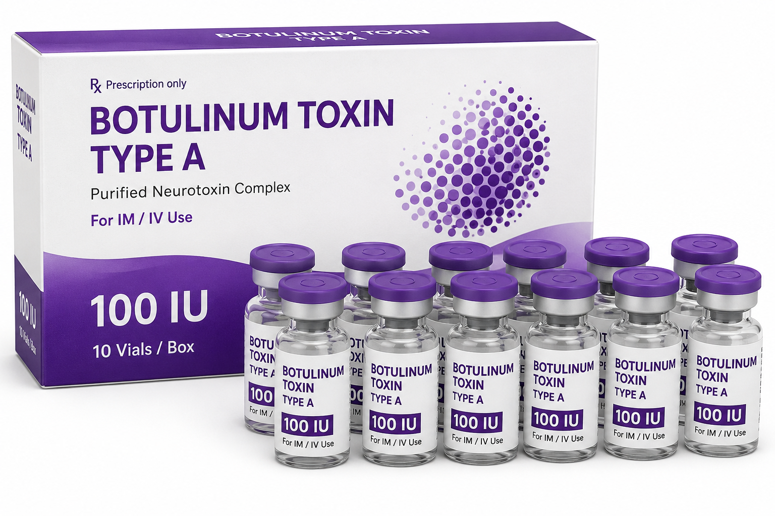 Botulinum Toxin 100IU (10 Vials)
